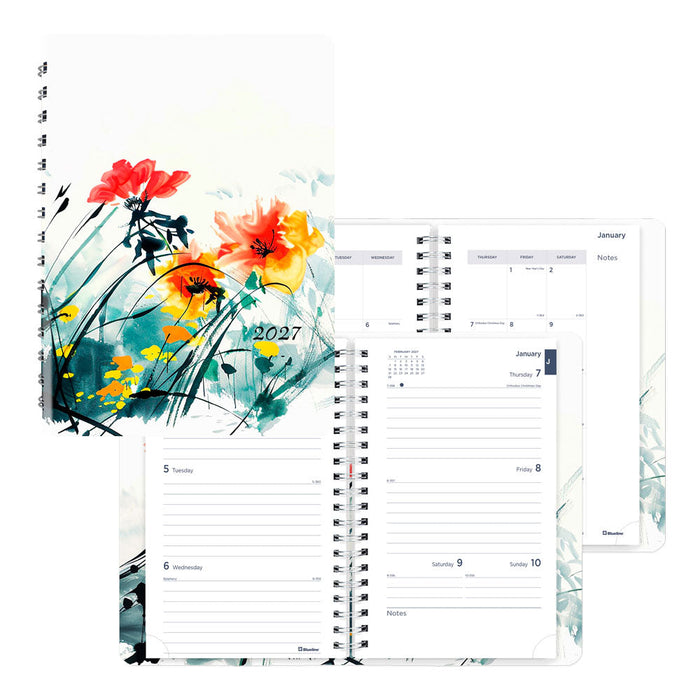 Blueline Dramatic Floral Weekly/Monthly Planner, 2027 C101G.01-27