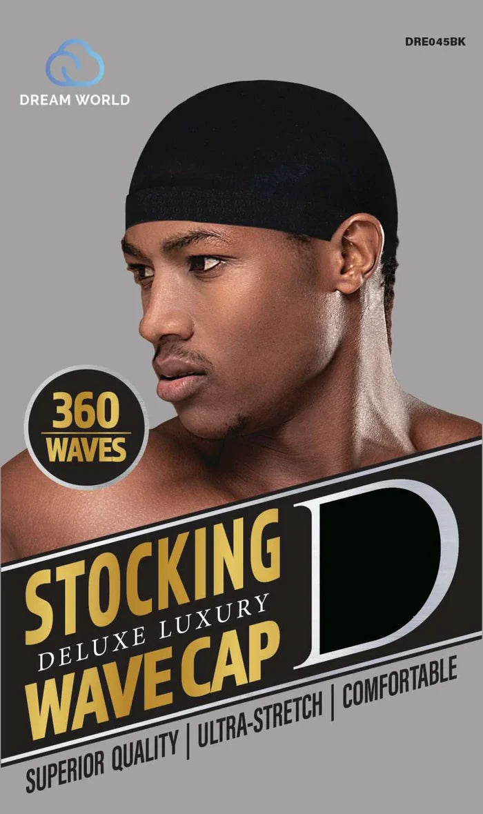DREAM M-STOCKING CAP W/BAND # DRE045BK - Palms Fashion Inc.