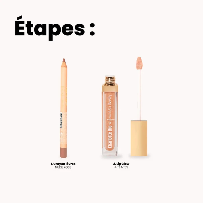 ASD10-Duo le lip glow + crayon - Charlotte Bio