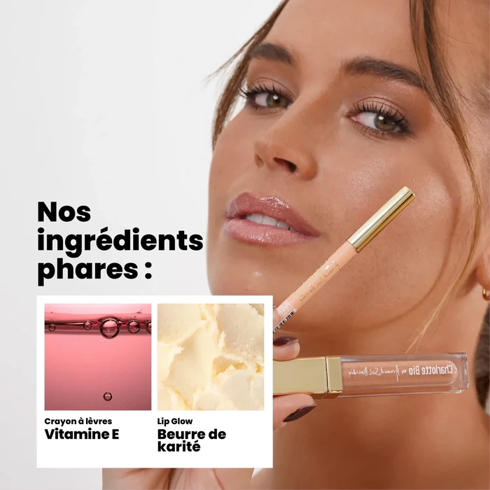 ASD10-Duo le lip glow + crayon - Charlotte Bio