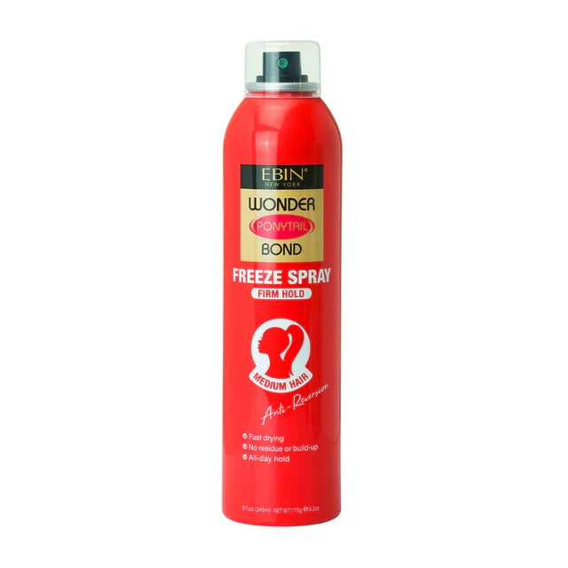 Ebin Wonder Ponytail Bond Freeze Spray 245ml - Firm Hold - Palms Fashion Inc.