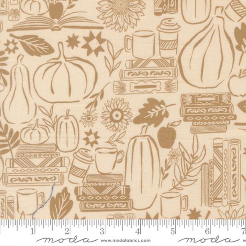 Eggshell- Cozy Up Fall- Windfall- Fat Quarter