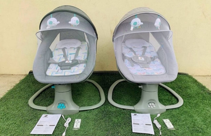 Electric Baby Swing Bouncer Chair with Canopy, Remote & Music