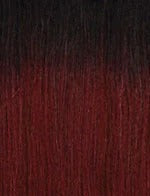 Sensationnel Empire 100 human hair 27pcs straight ombre hair weft dark roots to burgundy ends
