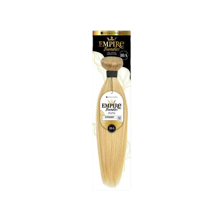 SENSATIONNEL Empire Bundles virgin human hair bundles straight in blonde shade with 10A quality