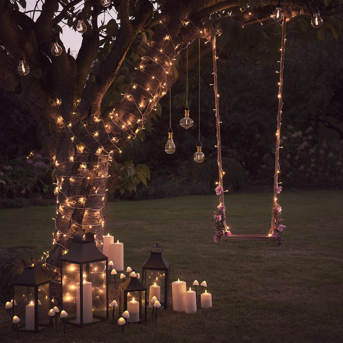 Essential Connect 40m 400 Warm White Connectable Fairy Lights Clear Cable