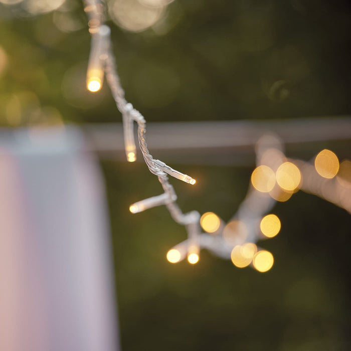 Essential Connect 40m 400 Warm White Connectable Fairy Lights Clear Cable