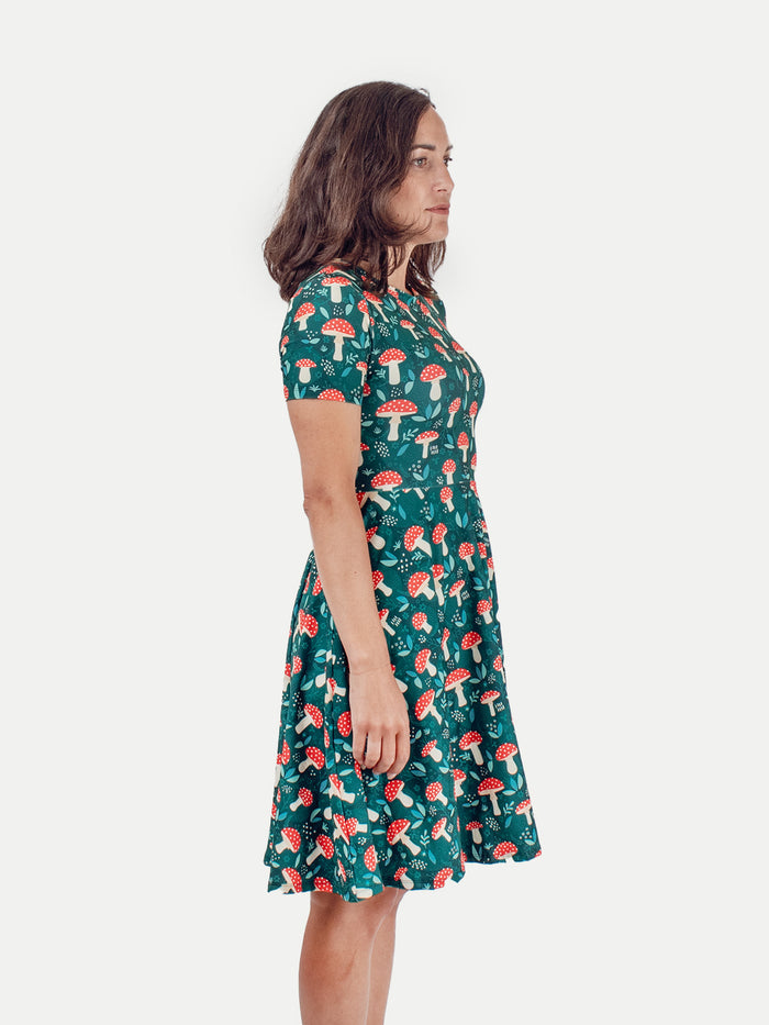 Festival Short Sleeve Dress | Red Cap-Image 2