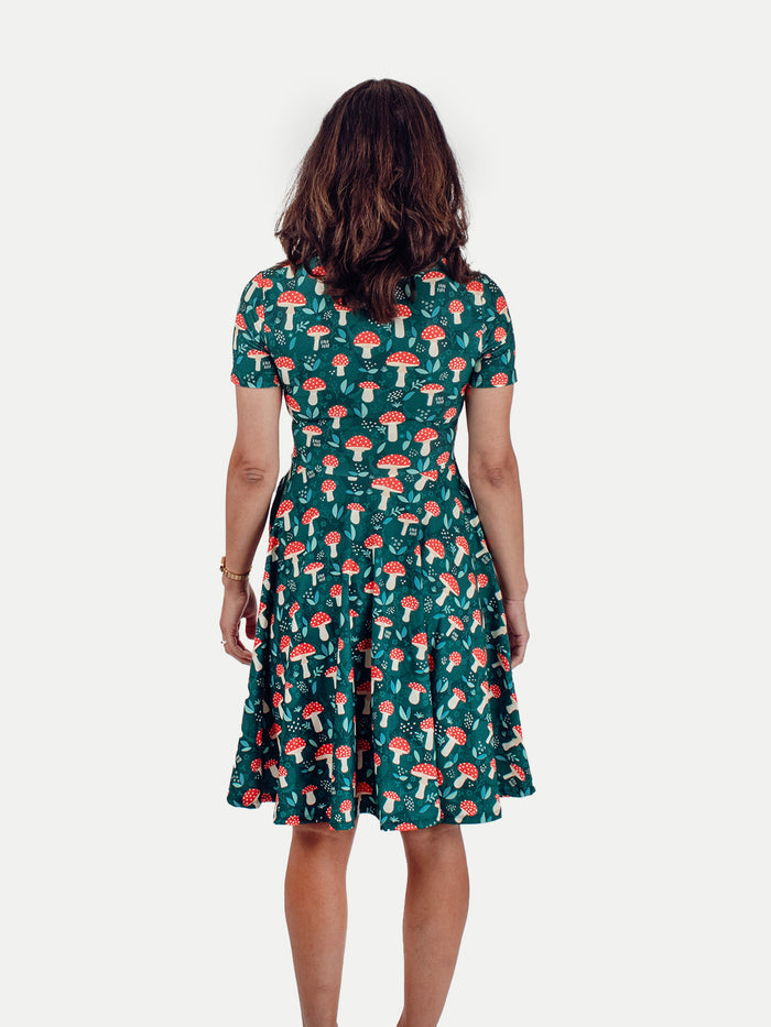 Festival Short Sleeve Dress | Red Cap-Image 3