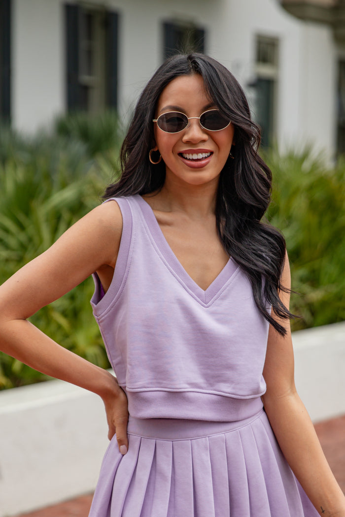 FINAL SALE - Sugar Plum Lavender Active Tank