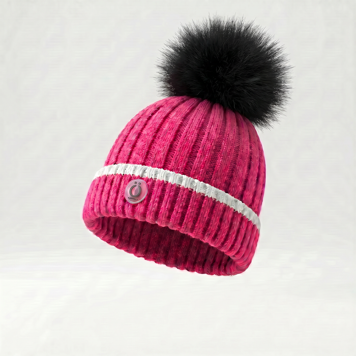 Fushia Stripe Tuque