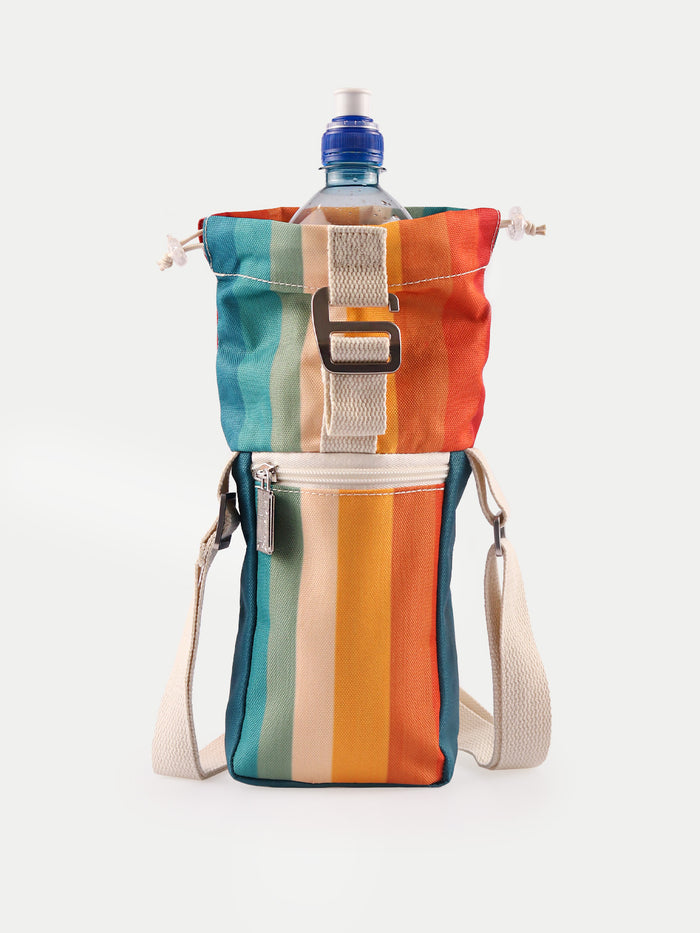 Fydelity Recycled Drink Bottle Bag | Retro Rainbow-Image 2