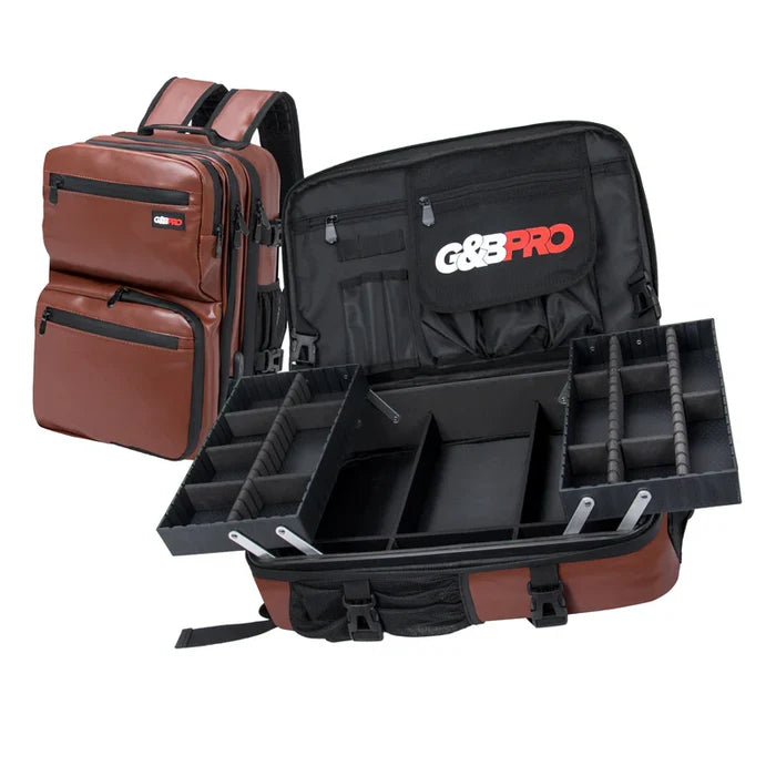 G&B PRO PREMIUM LEATHER MID SIZE MOBILE STATION - BROWN - Palms Fashion Inc.