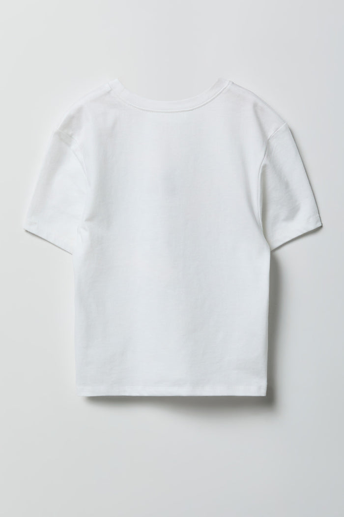 Girls Luxe Heavy Cotton Graphic T-Shirt