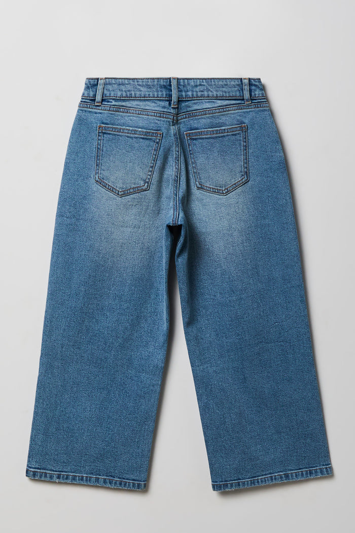 Girls Stretch Mid Rise Super Baggy Jean