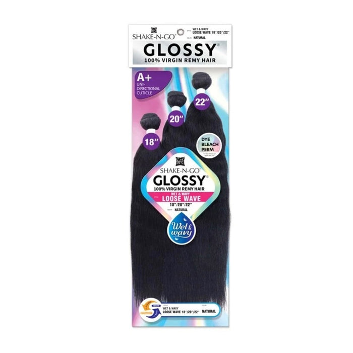 Glossy Wet & Wavy Loose Wave