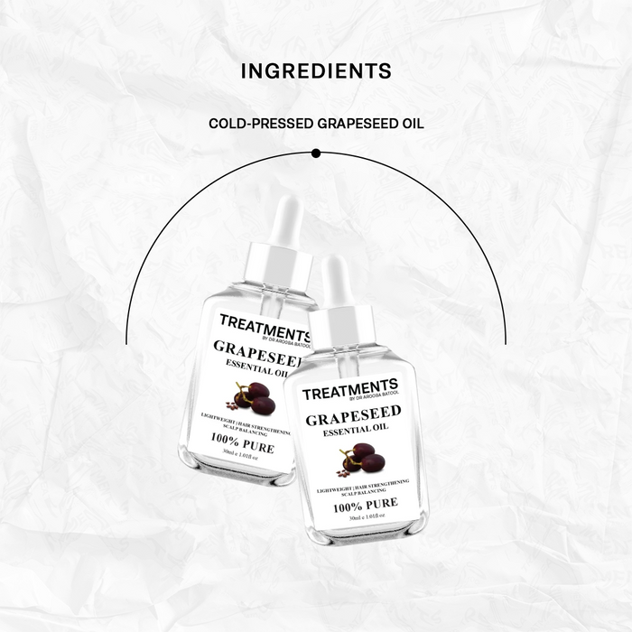 Grapeseed Essential Oil - Hair Strengthening  Scalp Balancing