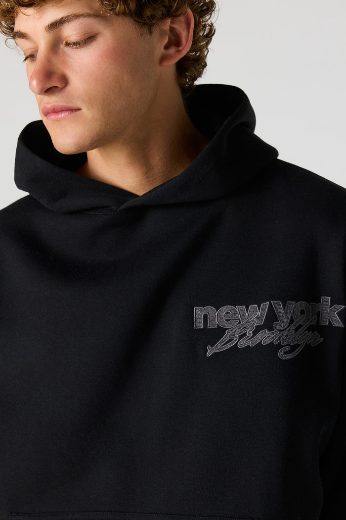 Graphic Boxy Fleece Hoodie