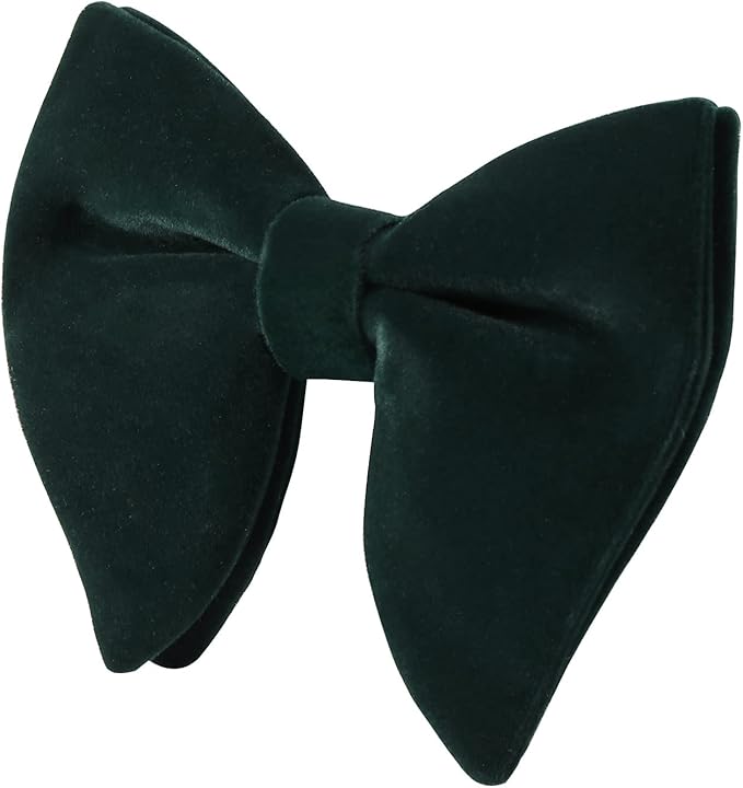 Green Velvet Butterfly Bow