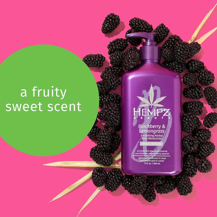HEMPZ Body Lotion - Blackberry & Lemongrass Daily Moisturizing Cream  17oz