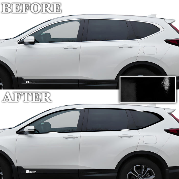 Vinyl Chrome Delete Wheel Sides Front Rear Trunk Trim Blackout Decal Stickers Overlay Film Fits Honda CR - V 2017 - 2022 - Bogar Tech Designs