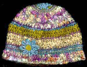 Dyed Yarn and Hat by Lisa Grant