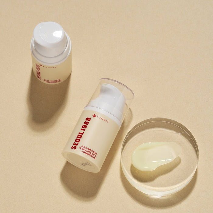 K - Secret Seoul 1988 Cream: Retinal Liposome 1% + Fermented Rice 50ml كريم كي سيكريت سيول 1988: ليبوسوم شبكي 1% + أرز مخمر - Princess Cosmetics Qatar