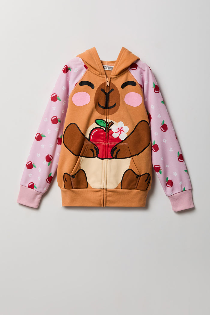 Kids 3D Capybara Character Hoodie