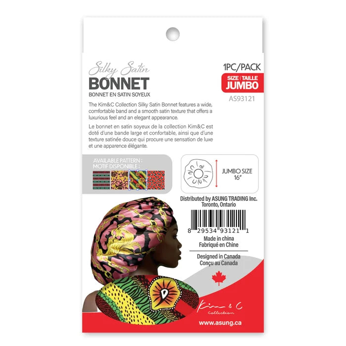 KIM & C Silky Satin Bonnet [X-Large]