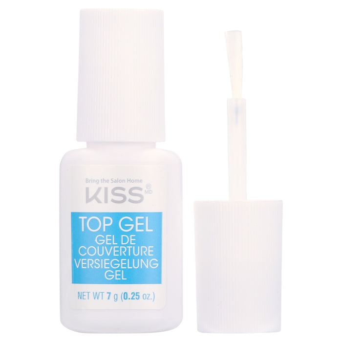 IVY BEAUTY by KISS Kiss Salon Dip Top Gel clear top coat bottle with brush applicator for nails