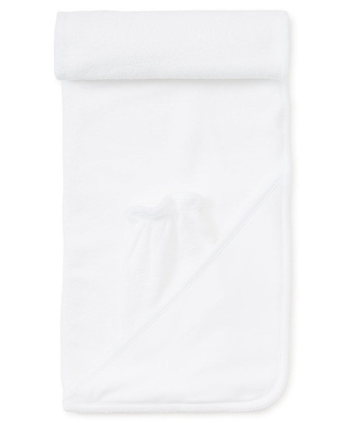 Kissy Kissy Basic Hooded Towel White