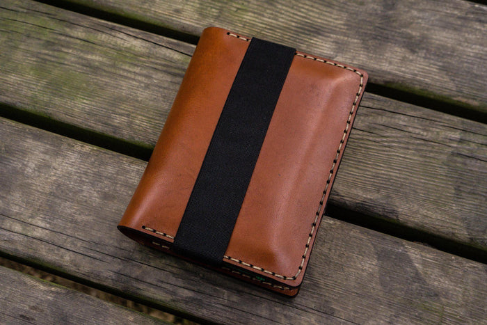 Leather Pocket Moleskine Journal Cover - Brown