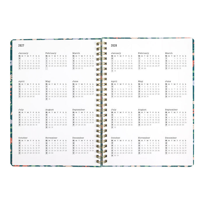Letts A5 Weekly Planner, Spring Valley, 2027 Green 27-082376#color_green