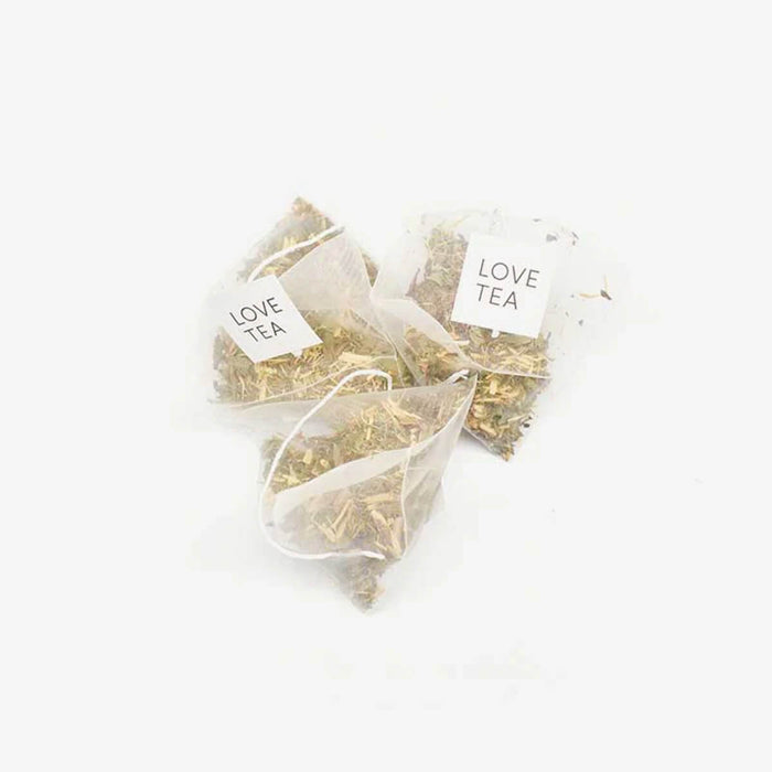 Love Tea Licorice Love Pyramid Tea Bags, herbal blend of organic licorice root and spearmint.