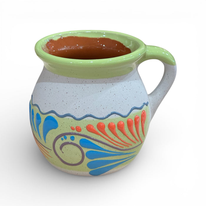 Lime Swirl Engobe Mug