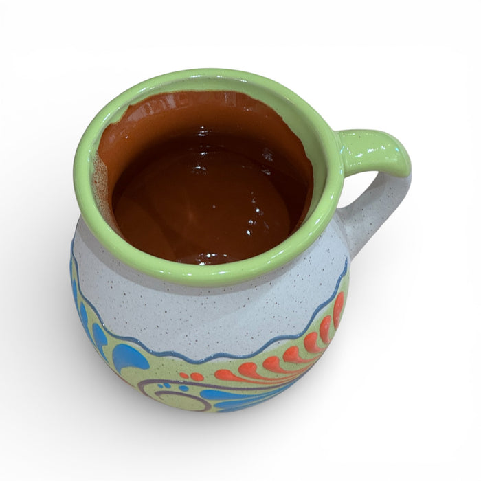 Lime Swirl Engobe Mug