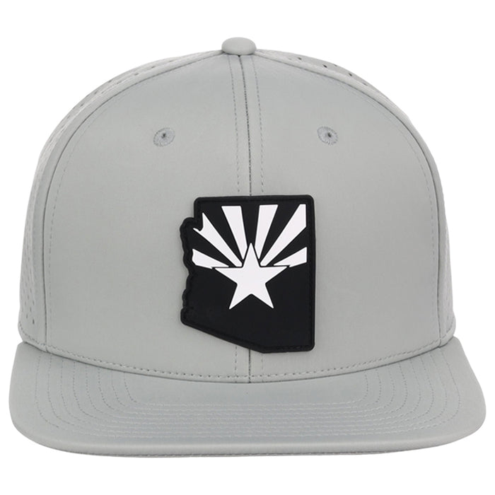 Local Crowns Arizona Performance Flat Bill - Grey