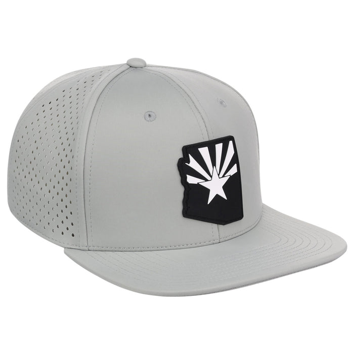 Local Crowns Arizona Performance Flat Bill - Grey