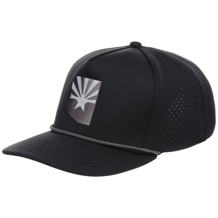 Local Crowns Arizona Reflective 5 Panel Tech w/Rope - Black