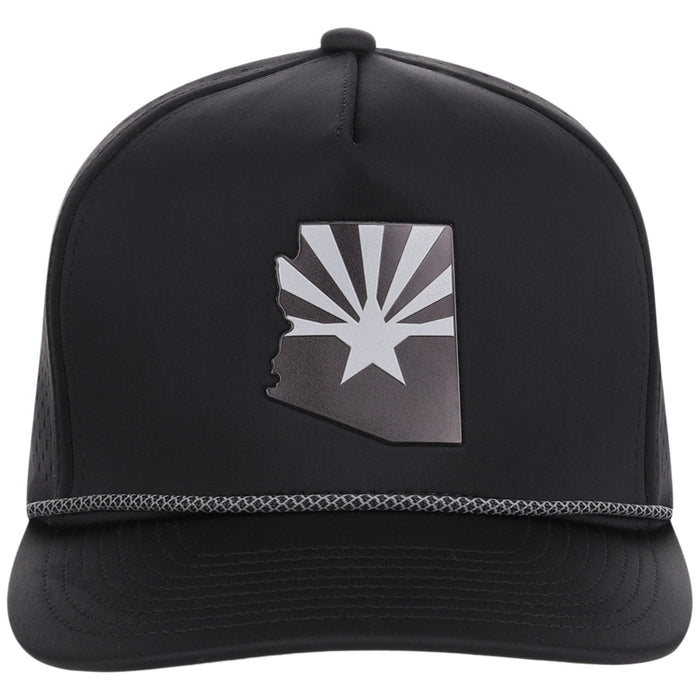 Local Crowns Arizona Reflective 5 Panel Tech w/Rope - Black