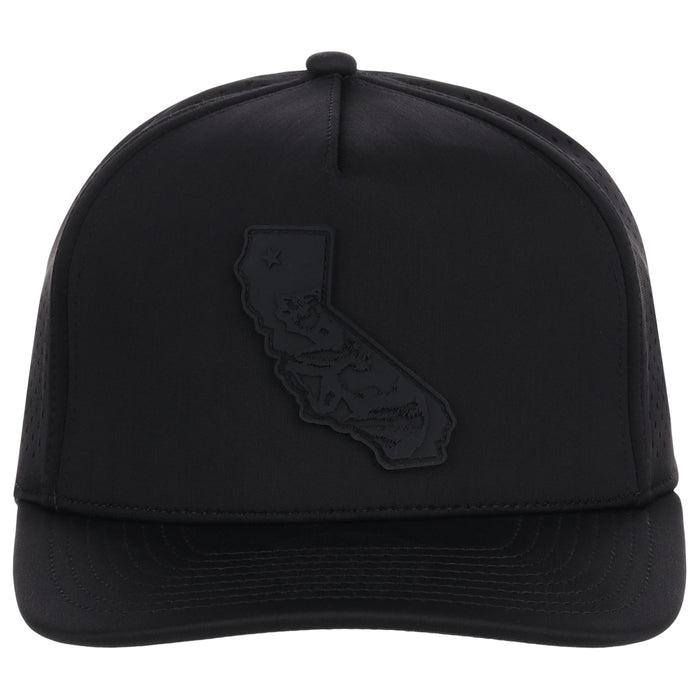 Local Crowns California All Black Tech Cap - Black