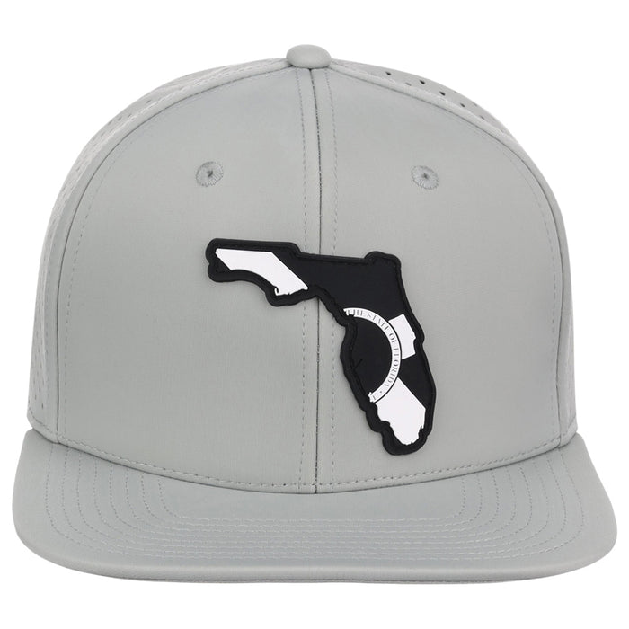 Local Crowns Florida Performance Flat Bill - Grey