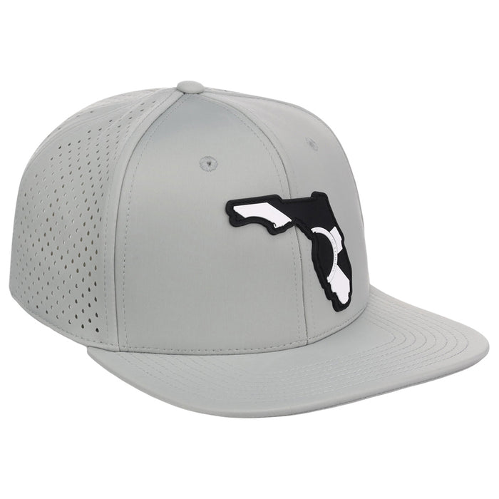 Local Crowns Florida Performance Flat Bill - Grey