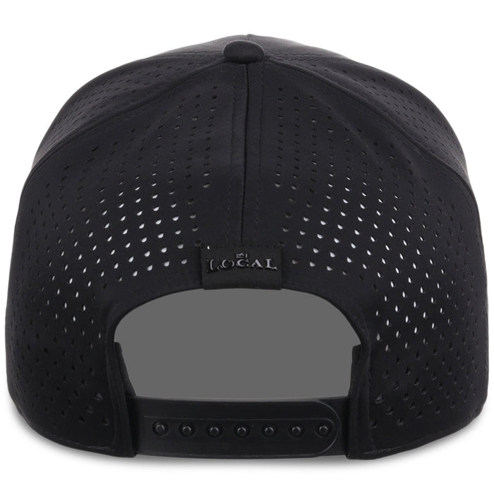 Local Crowns Hawaii All Black Tech Cap - Black