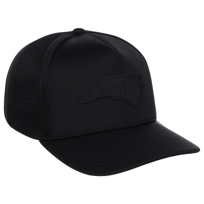 Local Crowns North Carolina All Black Tech Cap - Black