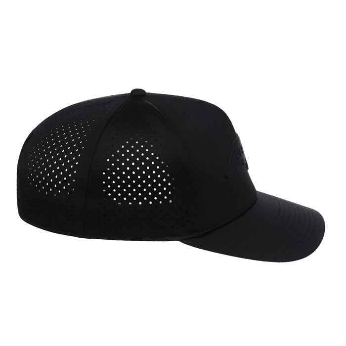 Local Crowns North Carolina All Black Tech Cap - Black