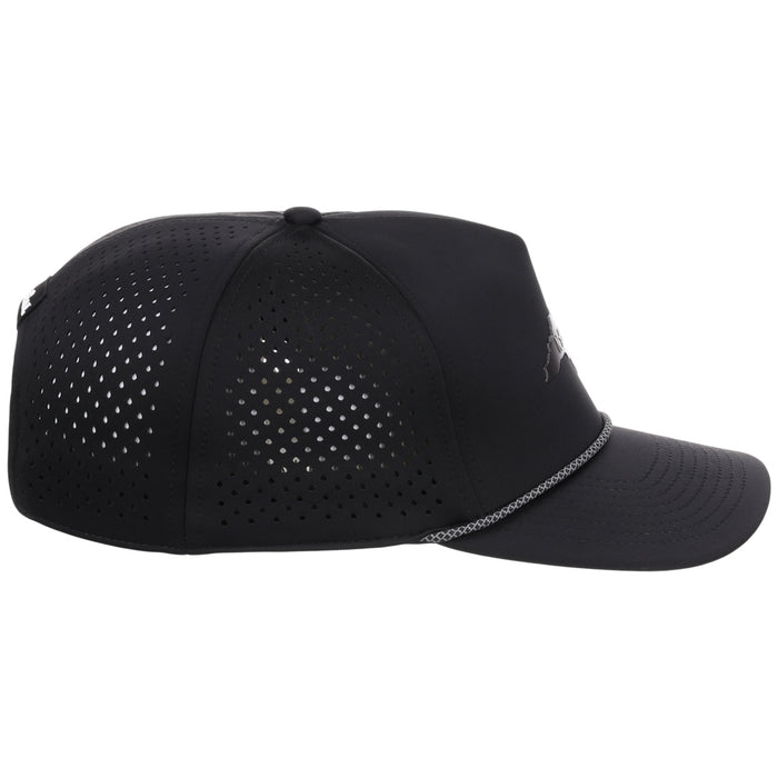 Local Crowns North Carolina Reflective 5 Panel Tech w/Rope - Black