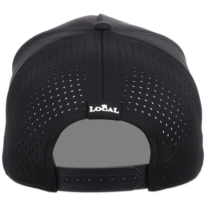 Local Crowns North Carolina Reflective 5 Panel Tech w/Rope - Black