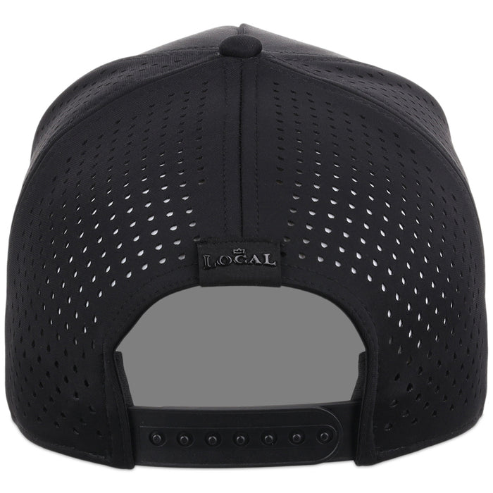 Local Crowns Ohio All Black Tech Cap - Black