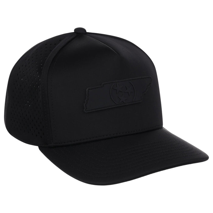 Local Crowns Tennessee All Black Tech Cap - Black